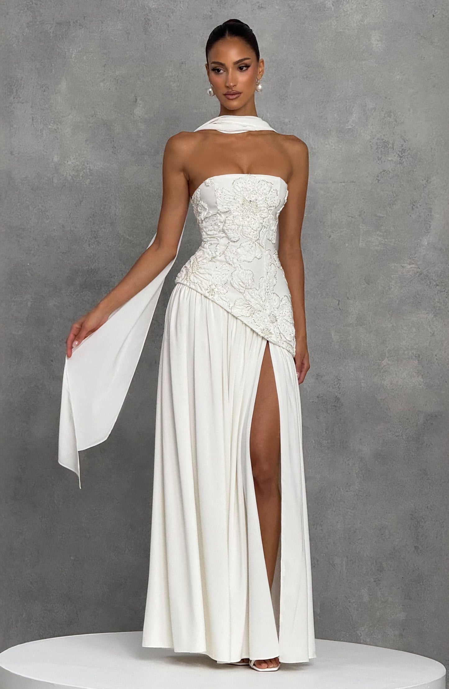 Vestido Maxi Anneliese - Marfil