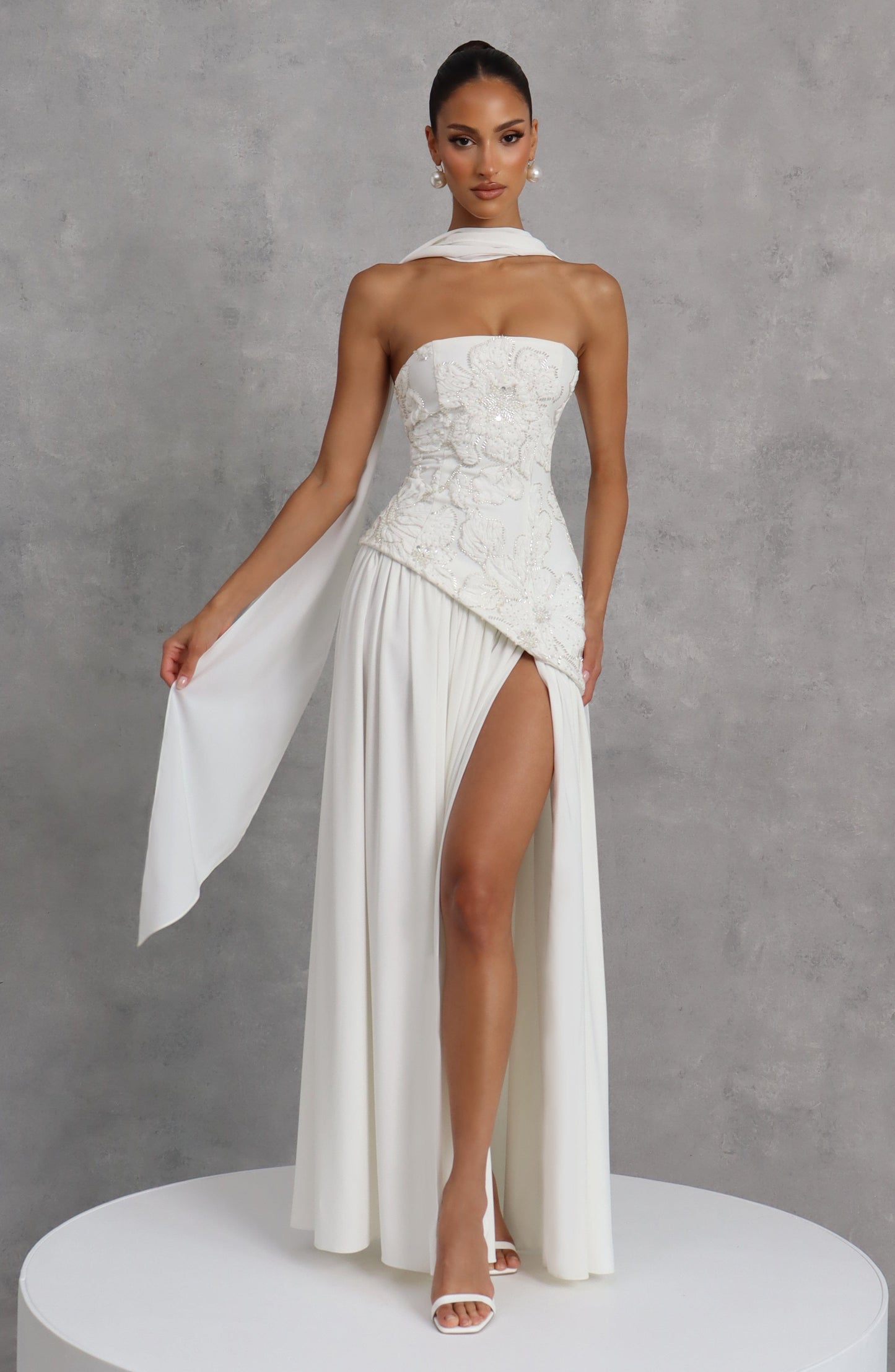 Vestido Maxi Anneliese - Marfil