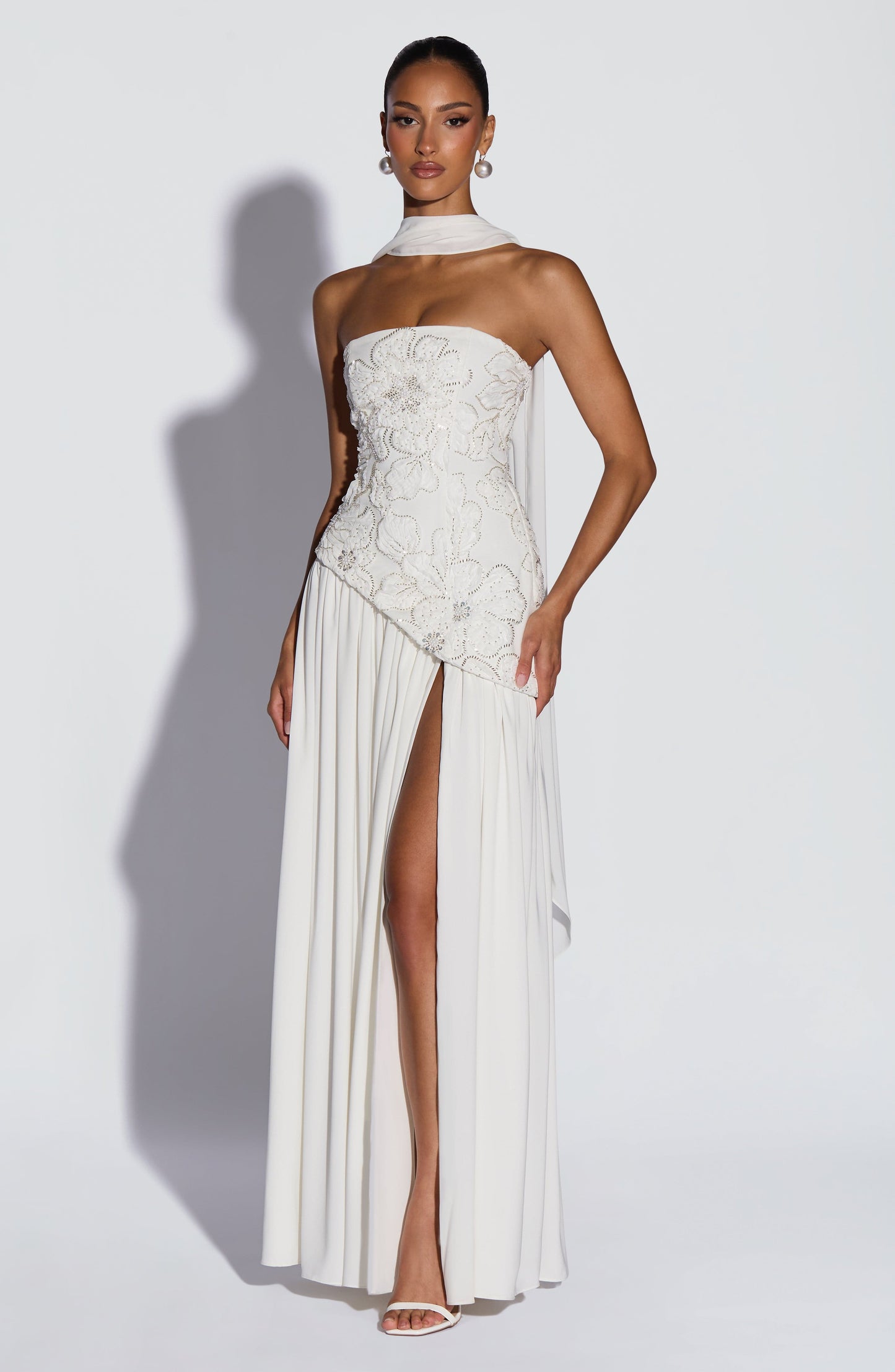 Vestido Maxi Anneliese - Marfil
