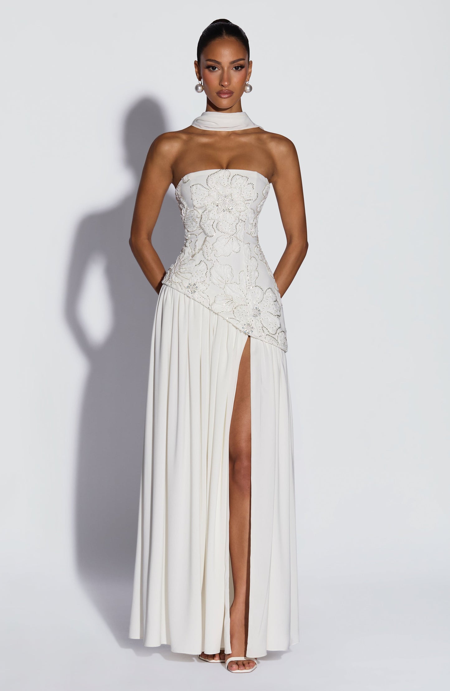Vestido Maxi Anneliese - Marfil