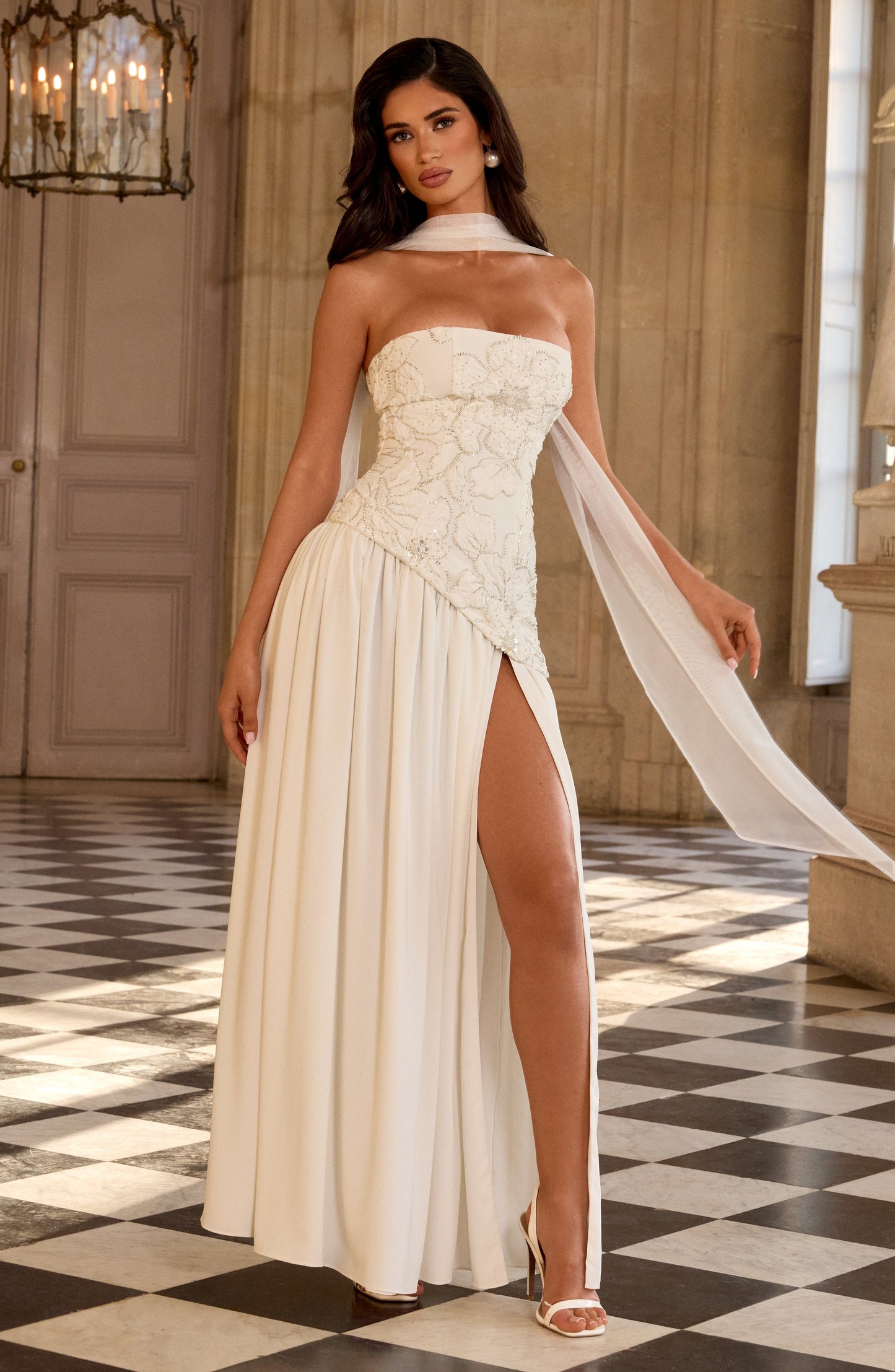Vestido Maxi Anneliese - Marfil