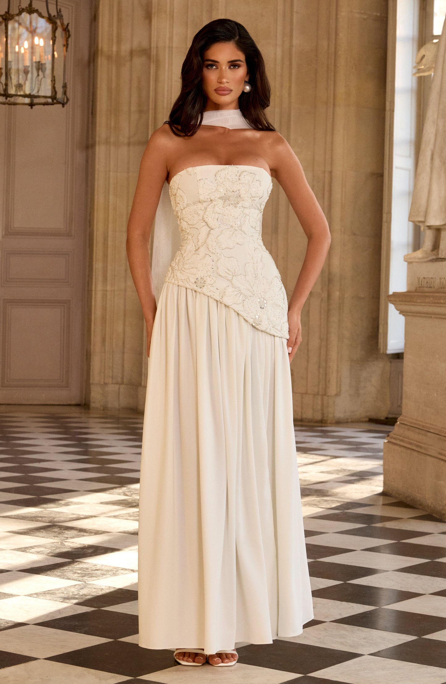 Vestido Maxi Anneliese - Marfil