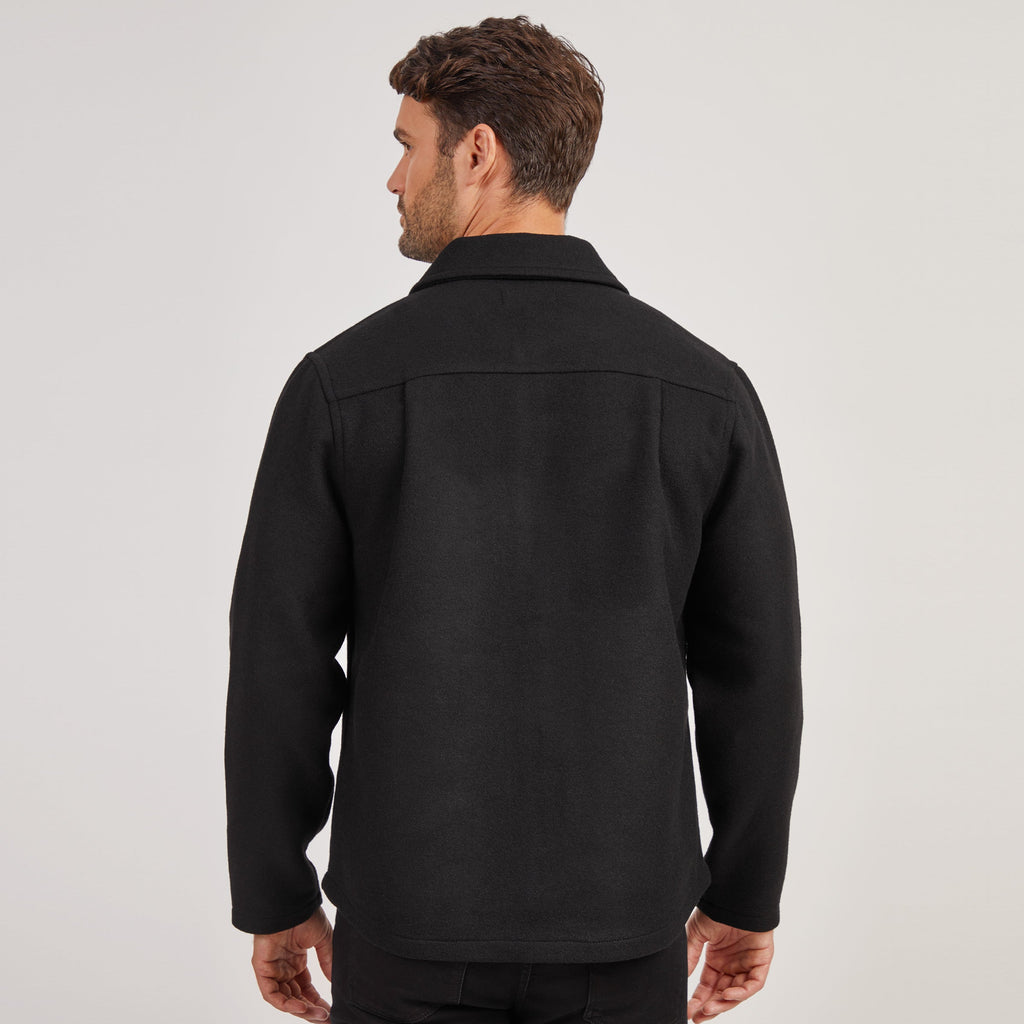 Oversized Wool Shirt Jacket