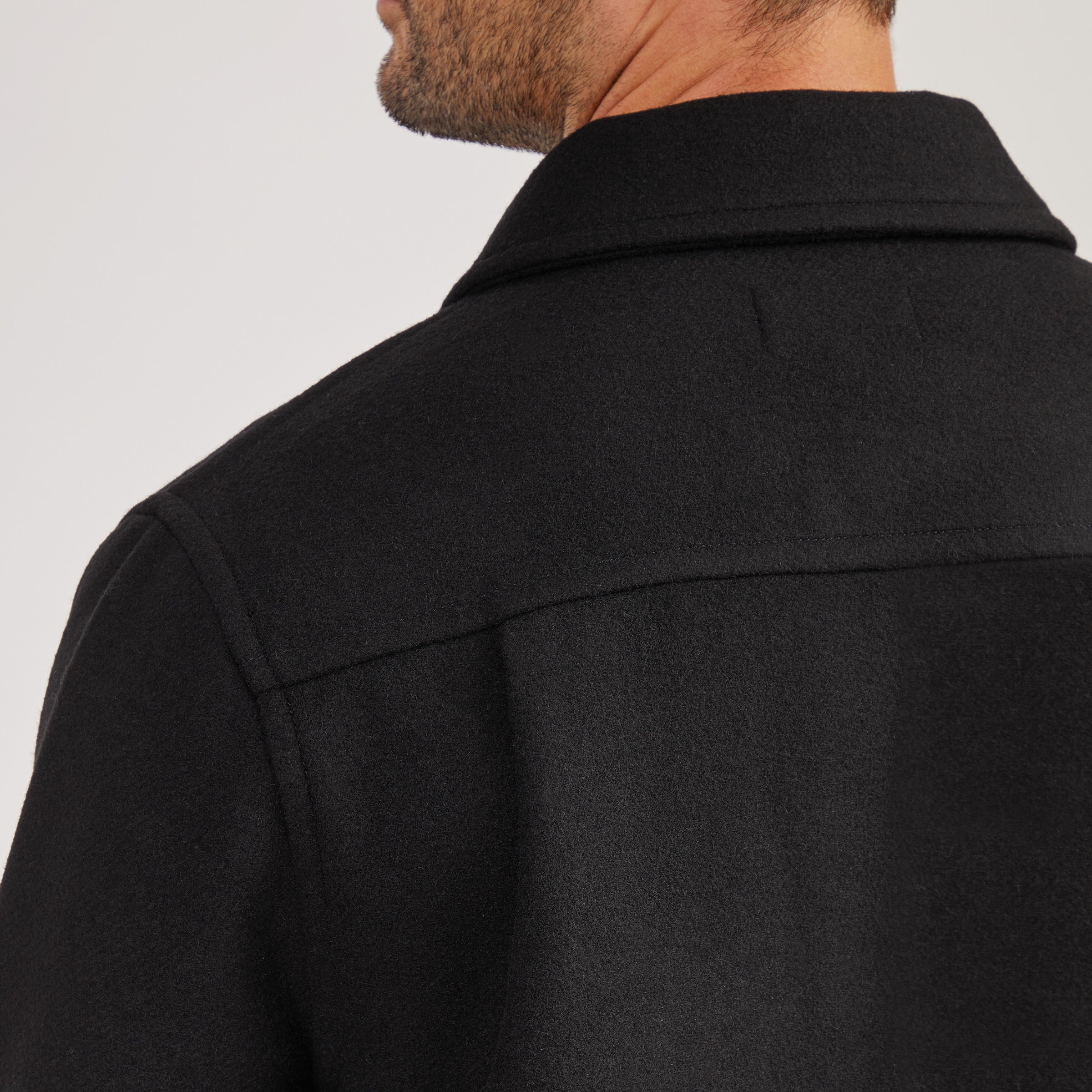 Oversized Wool Shirt Jacket